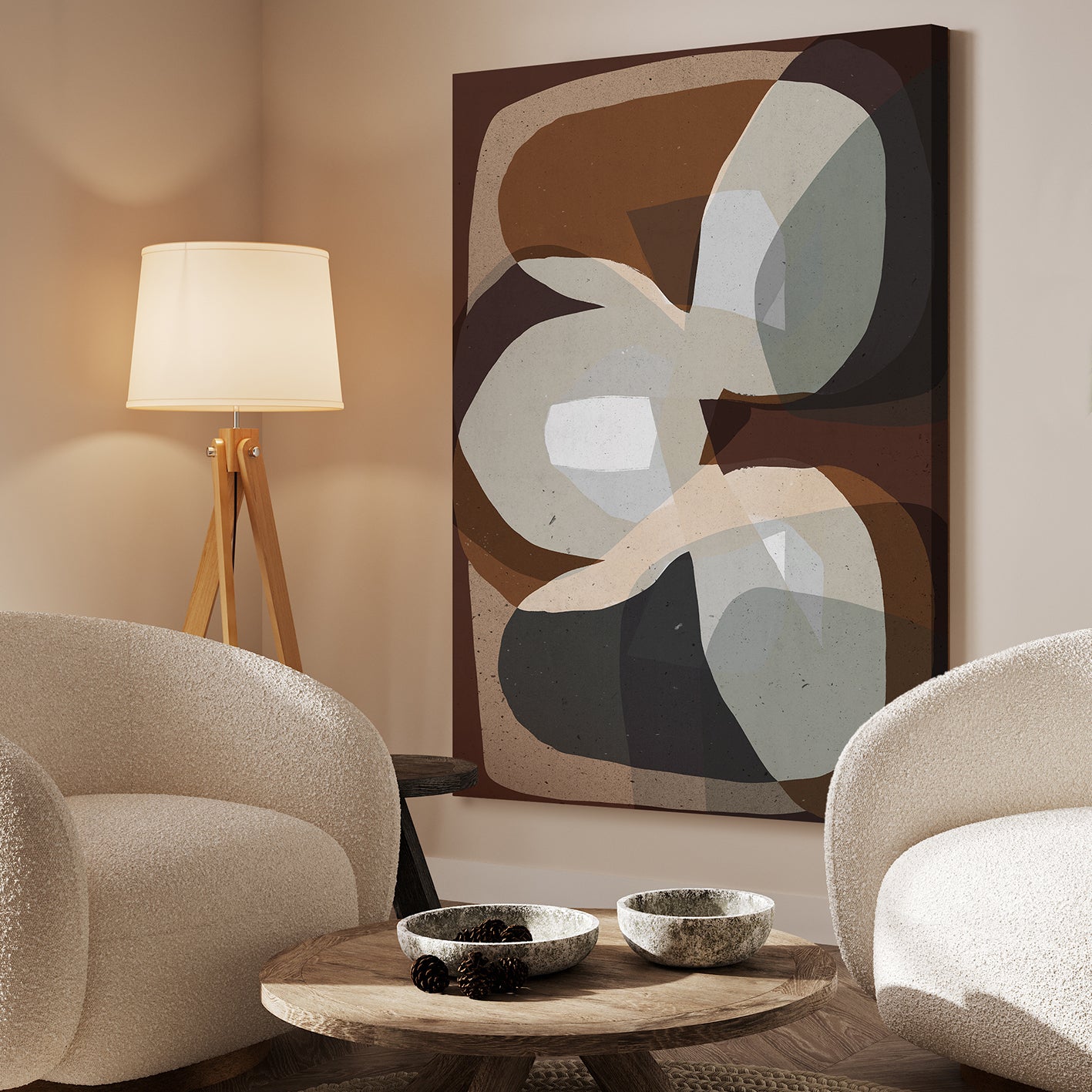 Canvastavla -Earthy Elegance